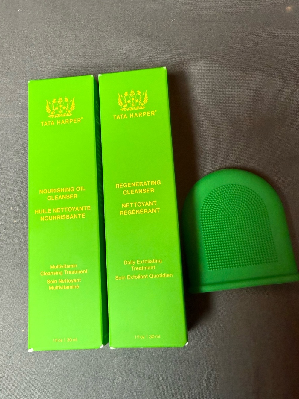 Tata Harper Nourishing Glow Cleansing Duo with free exfoliating glove